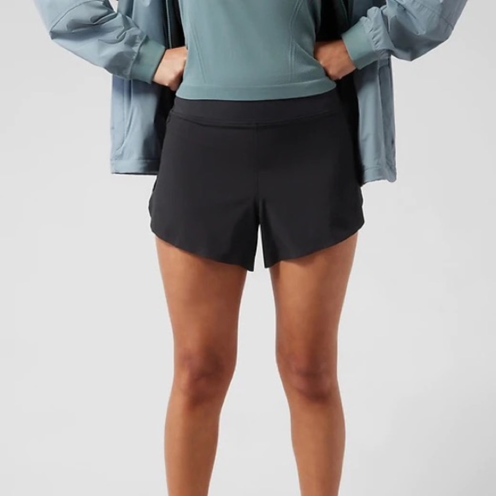 Athleta “run with it” 3.5” shorts lined